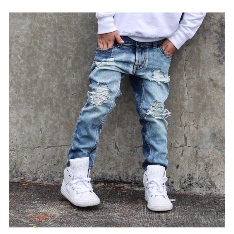 Distressed Skinny Jeans - Hudson