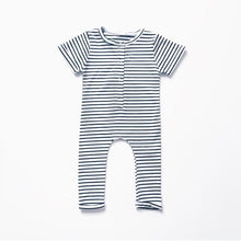 Load image into Gallery viewer, Henley Romper - Stripes