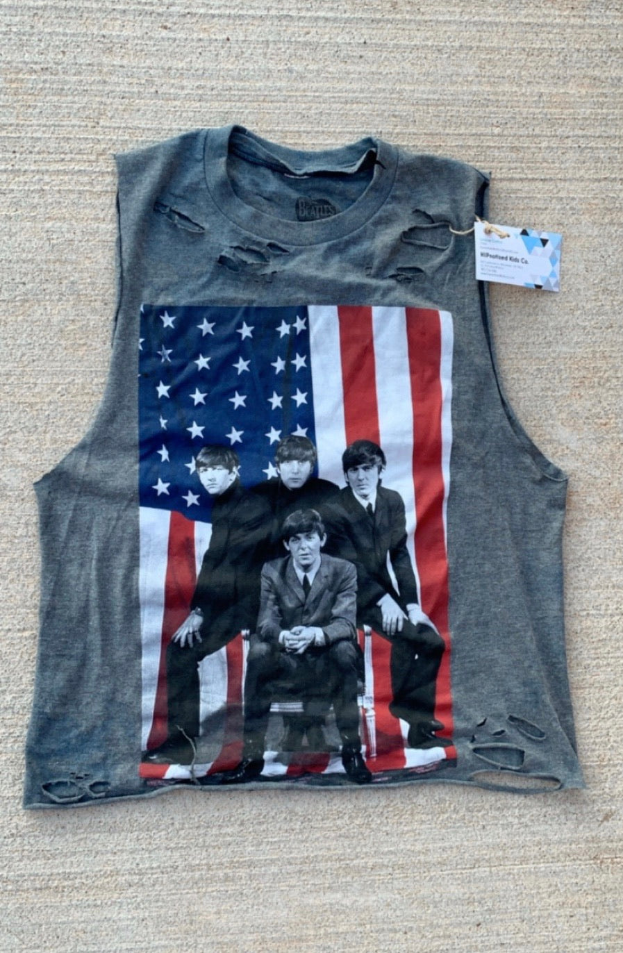 The Beatles Semi Crop - Adult Small