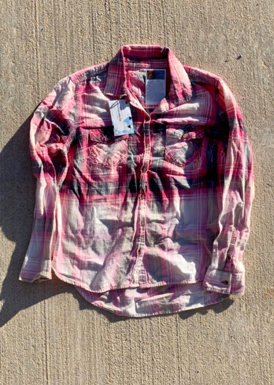 Distressed Spring  Flannel - Adult XS