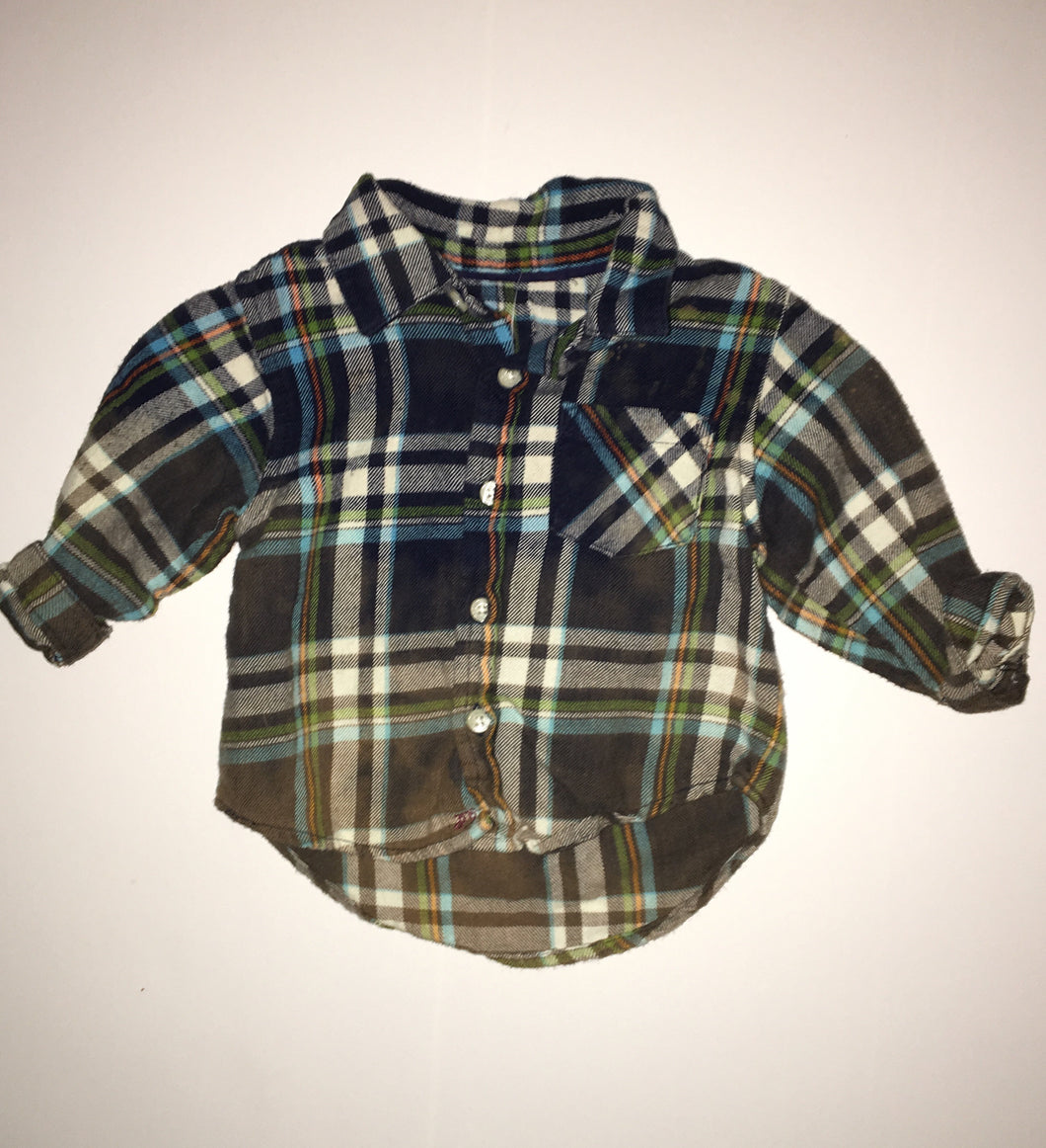 Distressed Flannel - 6M