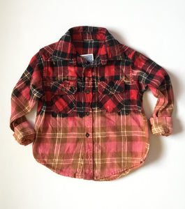 Distressed Girls Flannel - 5T