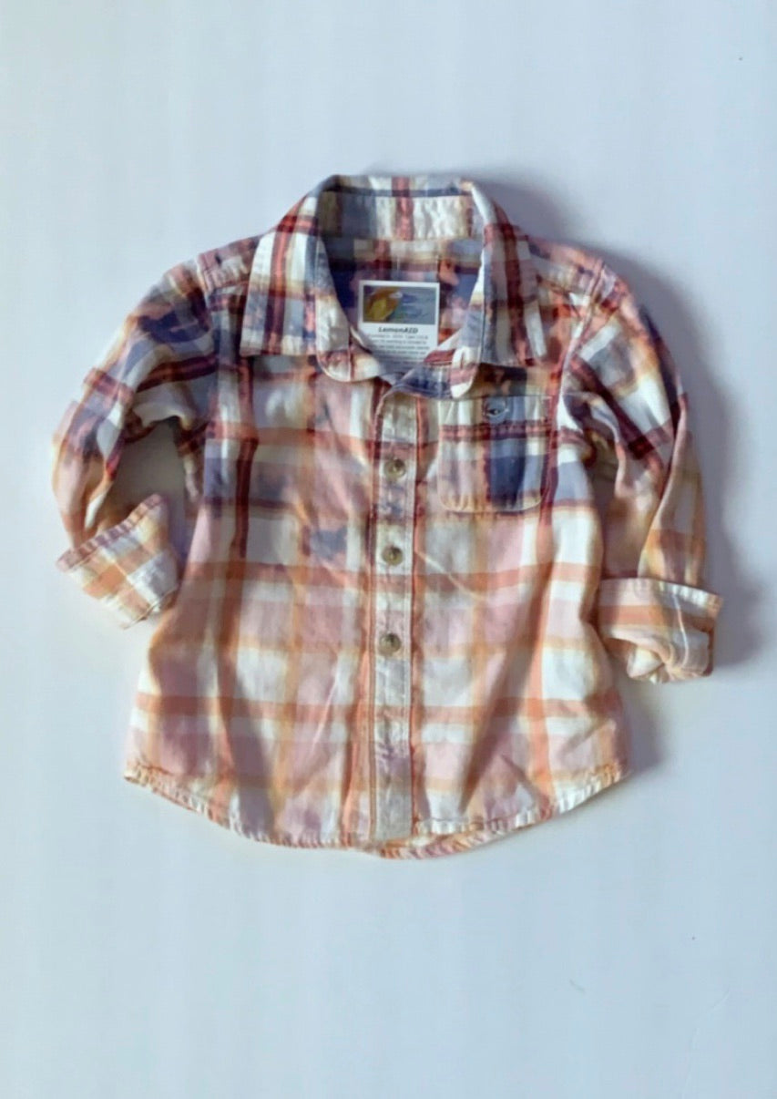 Distressed GIRLS Spring Flannel - 3T