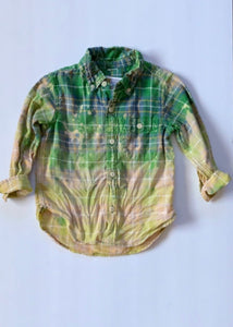 Distressed Spring Flannel - 2T